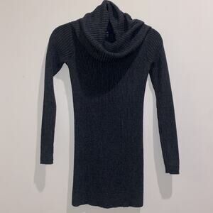 GAP MATERNITY Gray XS Wool Blend Cowl Neck LongSleeve Ribbed Sweater Fall Winter